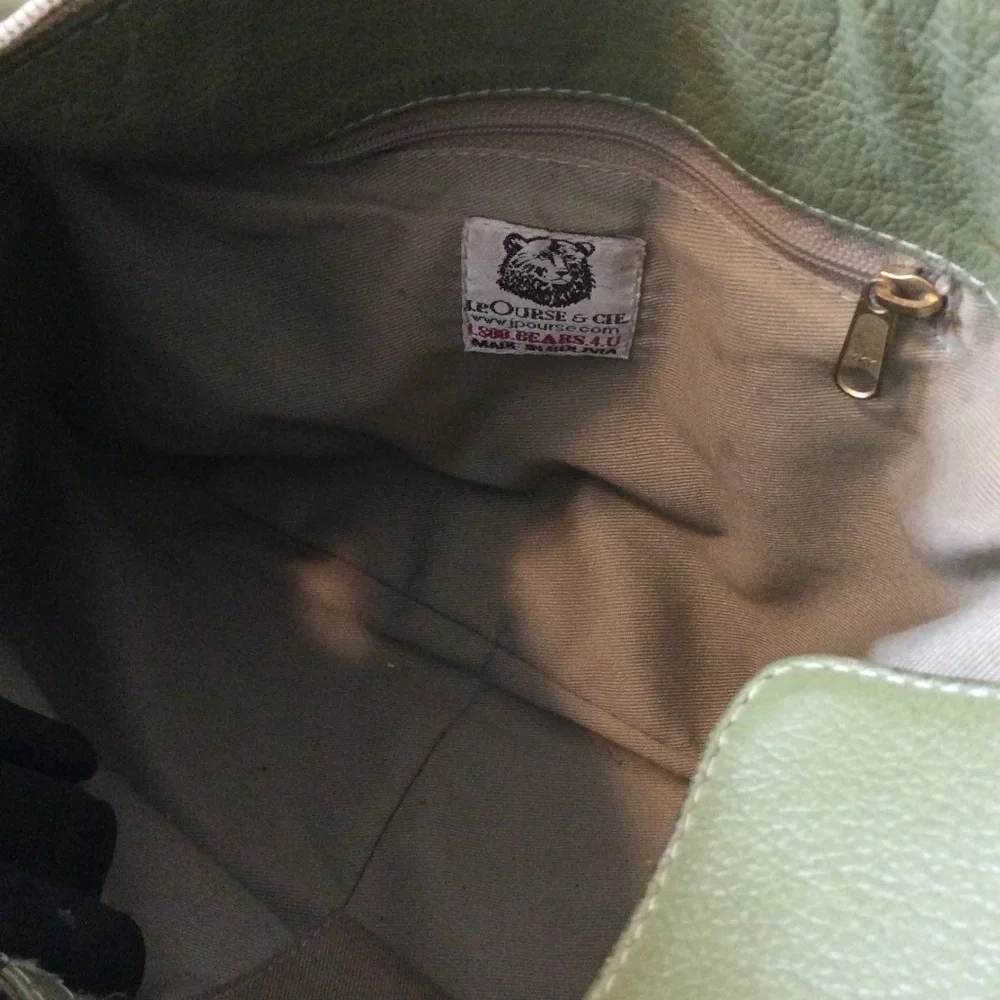 JP Ourse Open Trails Petite leather purse - Kiwi green - Picture 4 of 10